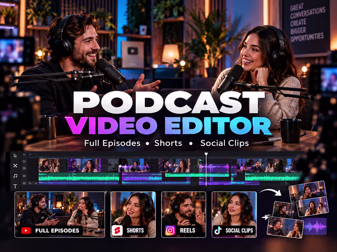 Cover image for Podcast Video Editor