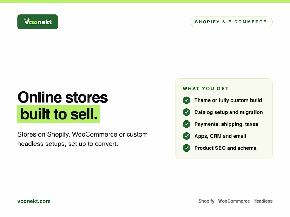 Cover image for Shopify & E-commerce Store Design and Development