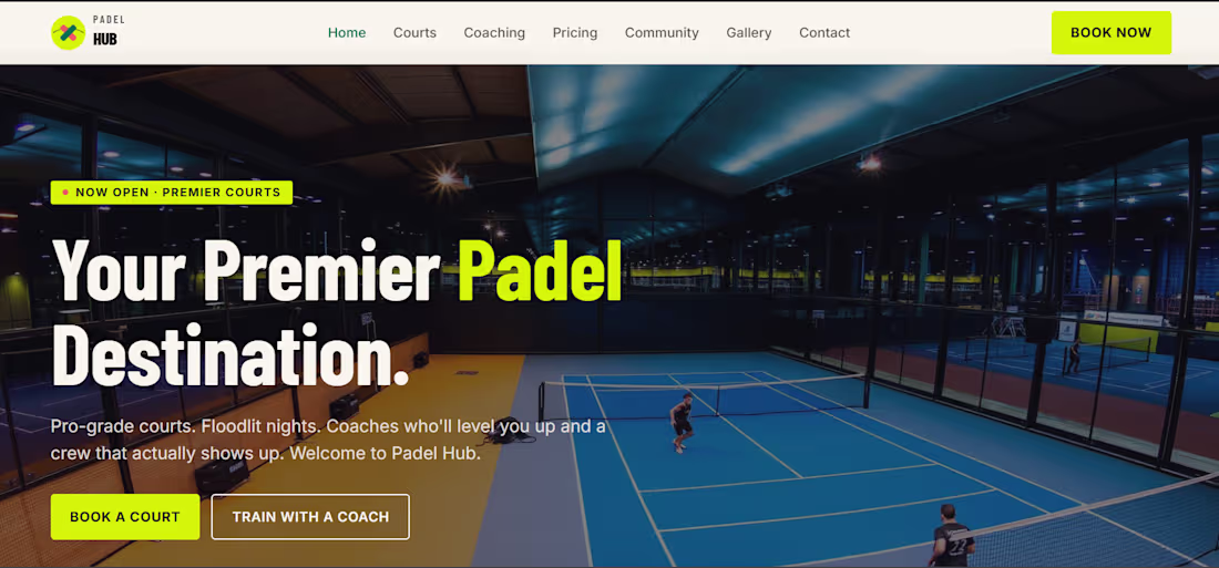 Cover image for Padel Lilac – Custom Court Management & Booking System