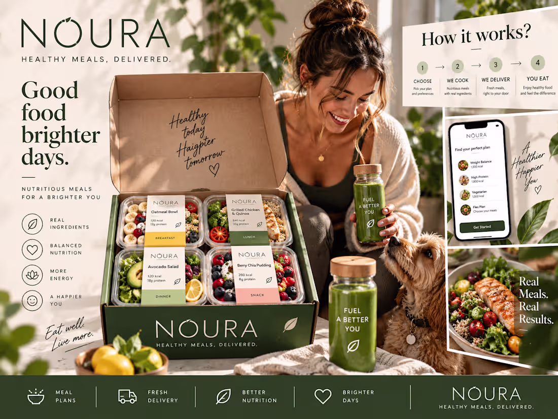 Cover image for NOURA — AI Food Brand & Social Media Campaign