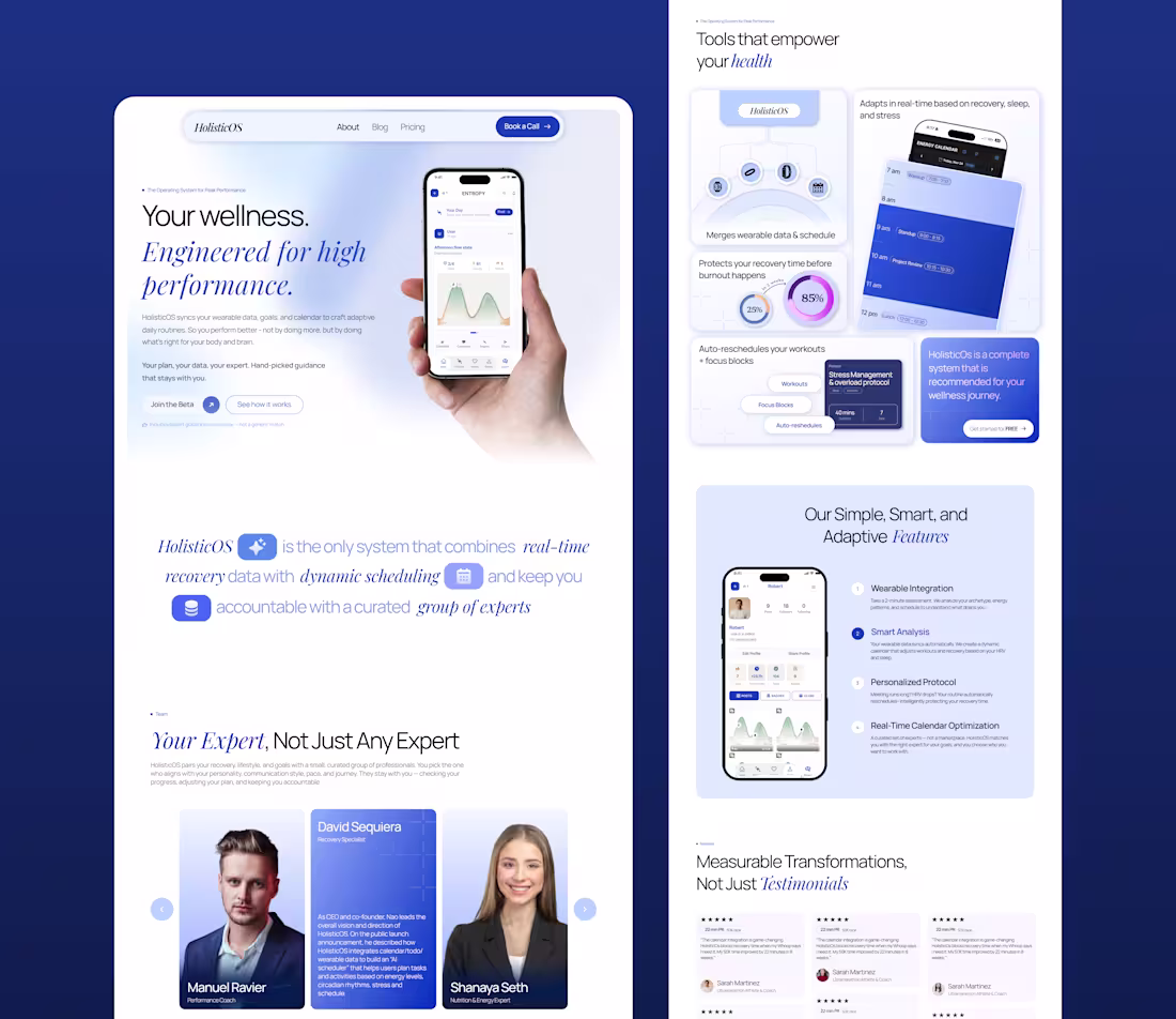 Cover image for Landing page design project for
