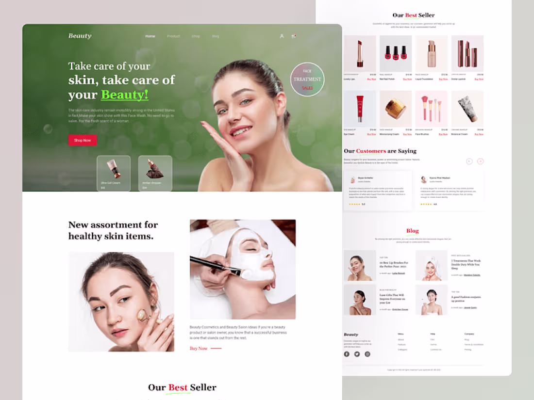 Cover image for Beauty website