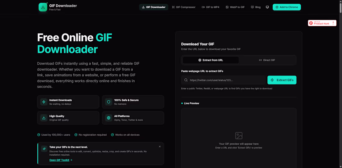 Cover image for GIF Downloader — Fast GIF