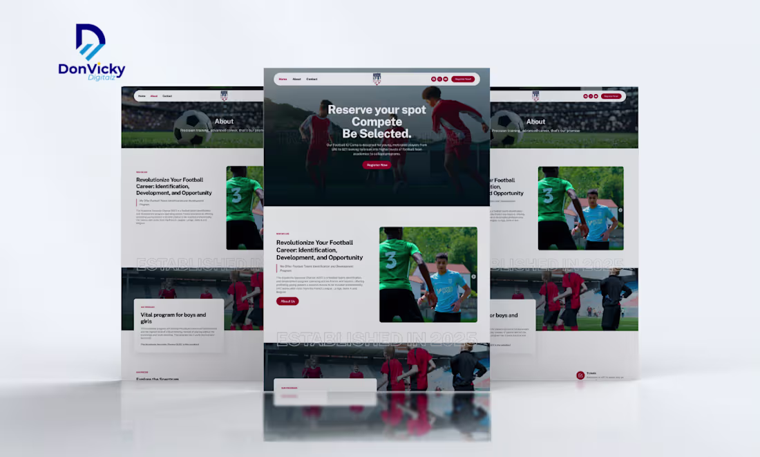 Cover image for Académie Seconde Chance: Football Academy Platform