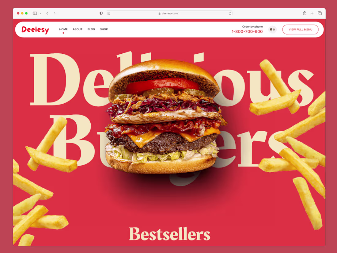Cover image for Deelesy - Food Website Design & Development