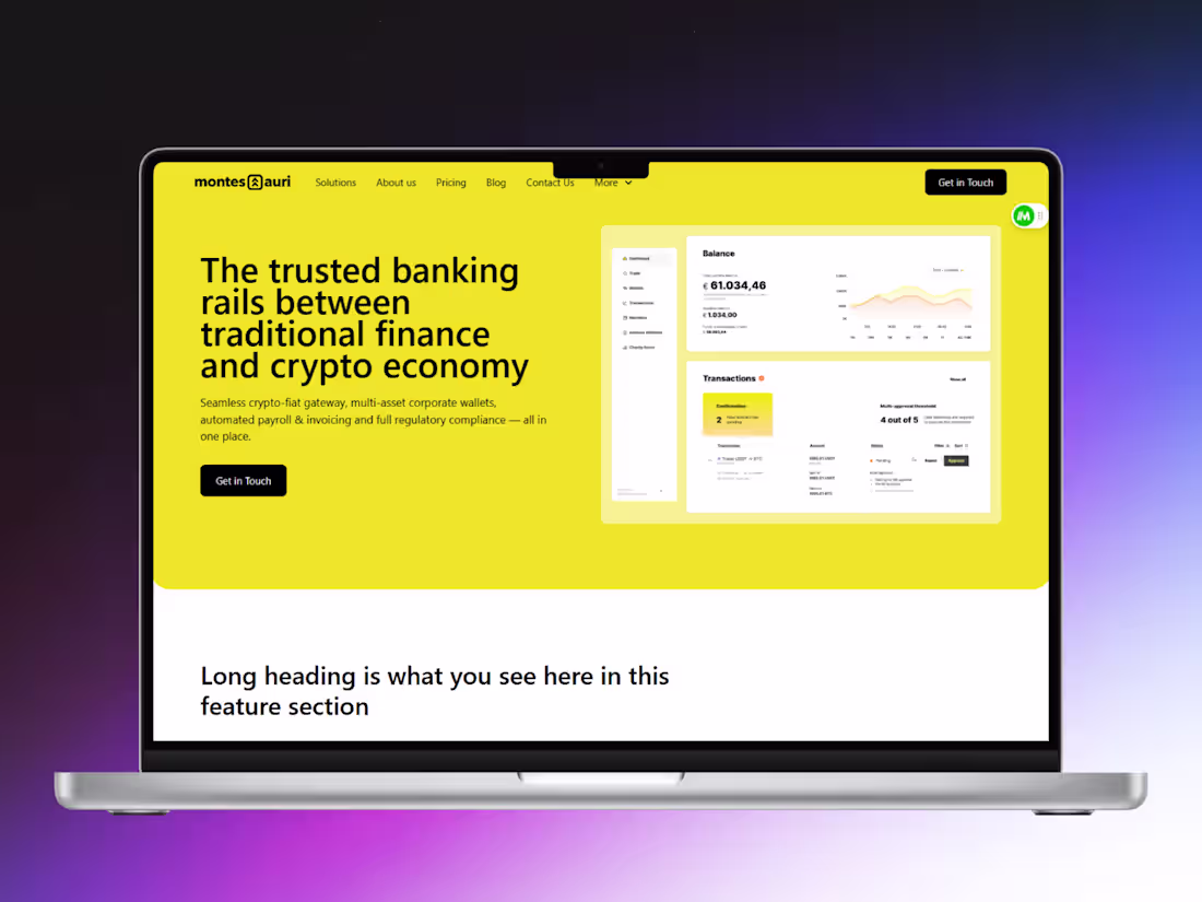 Cover image for Montes Auri V2 Figma to Webflow Site Development