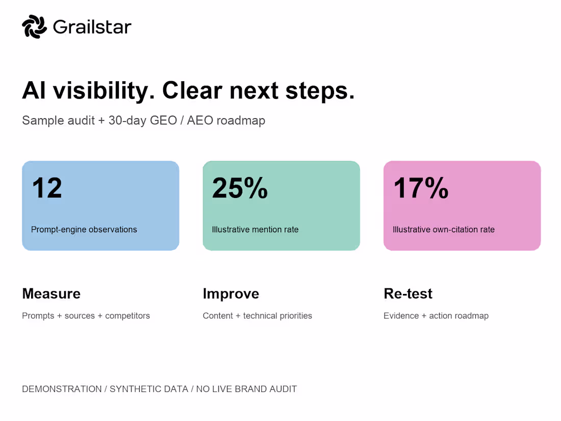 Cover image for AI Visibility Audit & GEO/AEO Roadmap