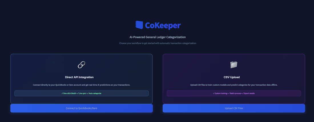 Cover image for CoKeeper — ML-Powered Financial Transaction