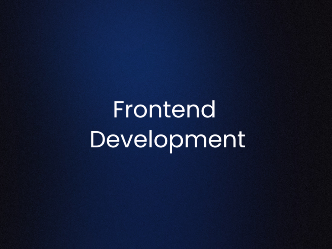 Cover image for Frontend Development