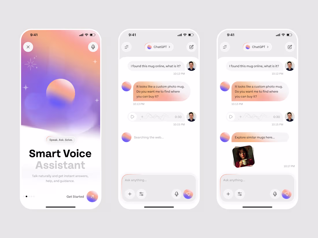Cover image for ChatGPT Mobile App UI/UX Design