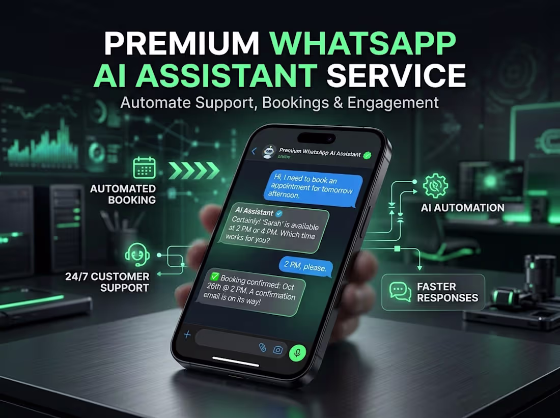 Cover image for WhatsApp AI Assistant for Businesses