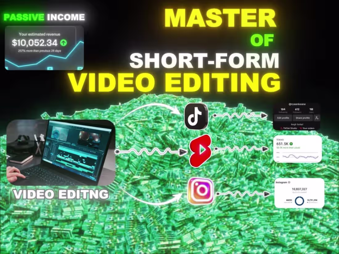 Cover image for You will get TikTok, Instagram, UGC Video Editing Service