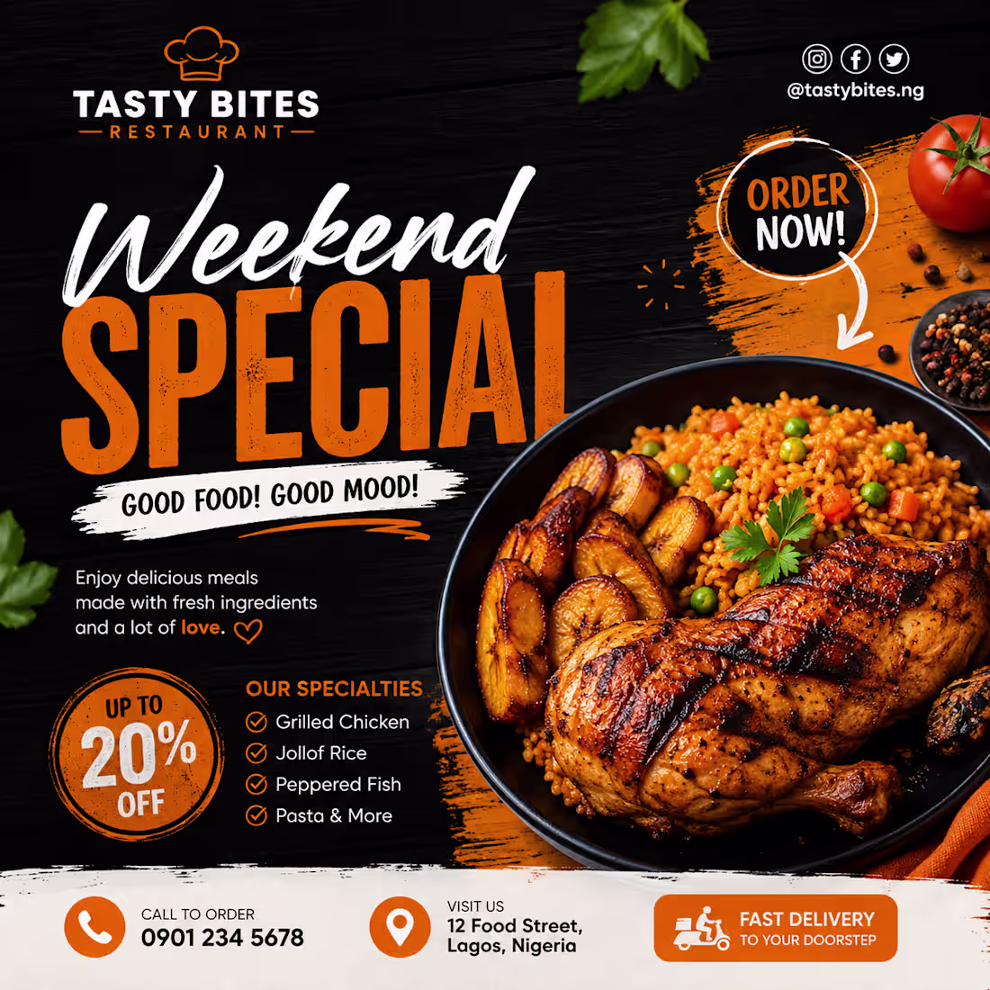 Cover image for Restaurant Flyer