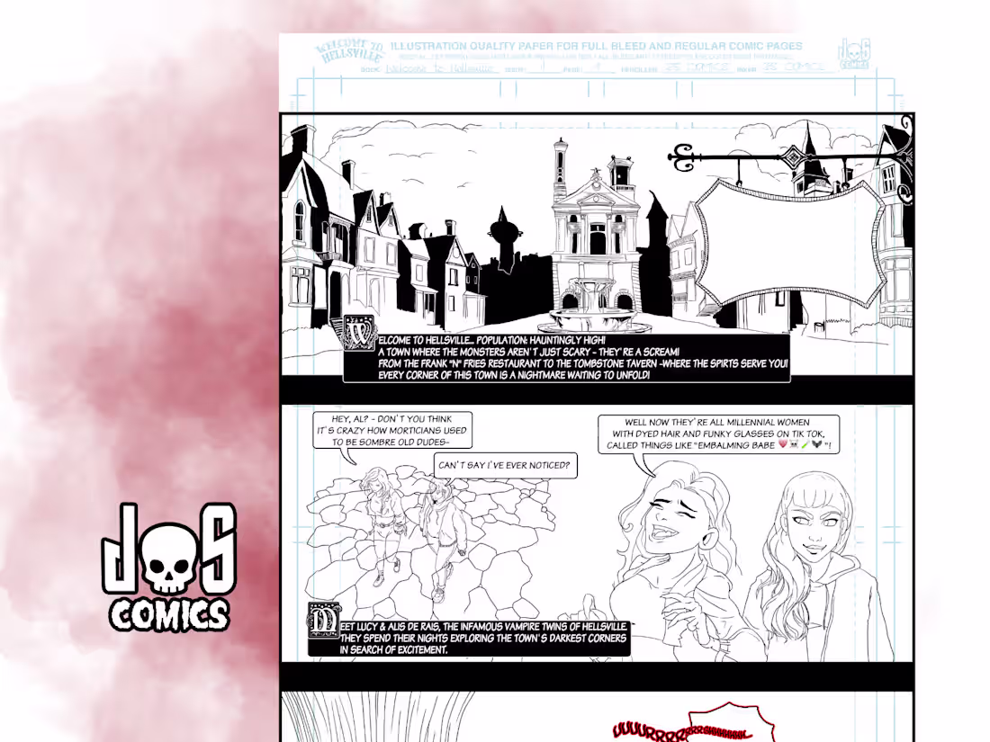 Cover image for Comic Page or Book Illustration Creation (Black & White)