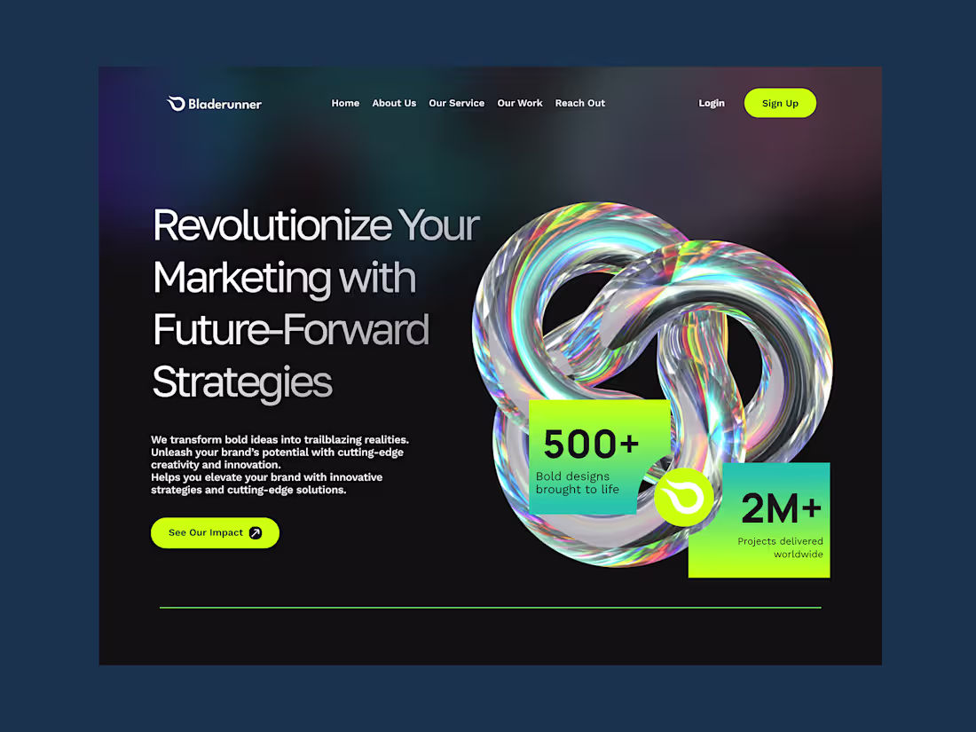 Cover image for Landing Page for Marketing Agency which hero page do you lik...