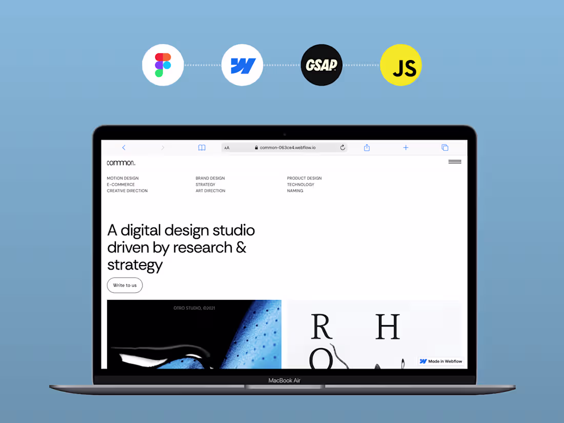 Cover image for Figma to Webflow with a colour-adaptive logo