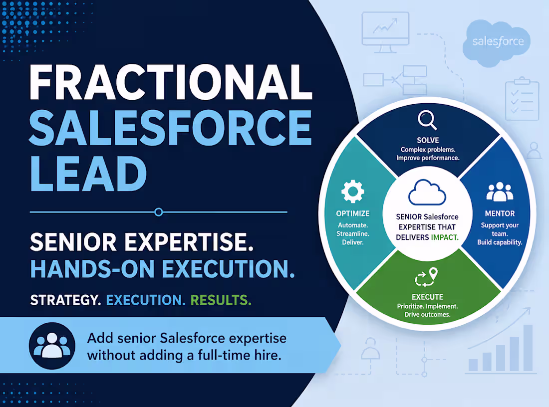 Cover image for Fractional Salesforce Lead & Senior Consultant