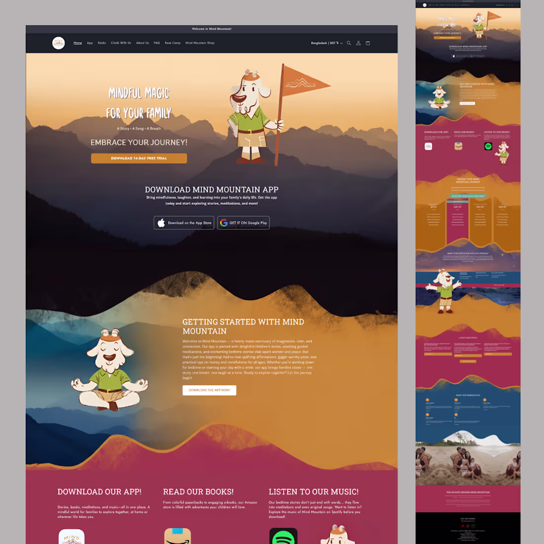 Cover image for Shopify Ecommerce Website Project Link: https://mindmountain...