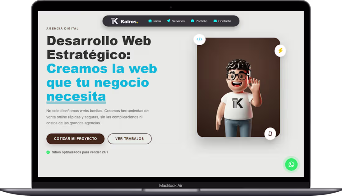 Cover image for Kairos is a modern portfolio