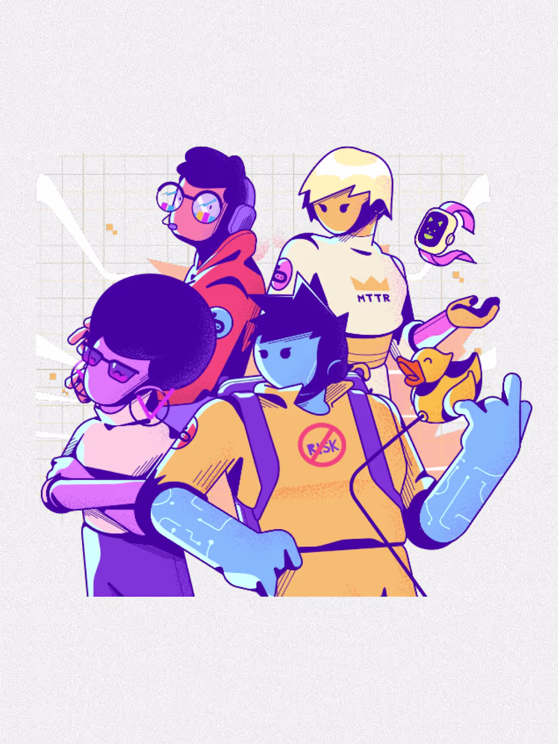 Cover image for Explore Human-like Digital Agents: Backline Character Designs