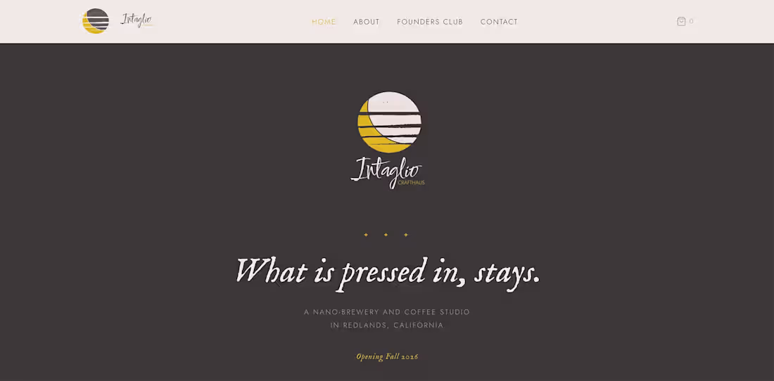 Cover image for Intaglio Crafthaus Pre-launch Website Development