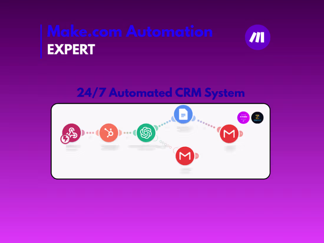 Cover image for AI-Powered Lead Enrichment & CRM Automation HubSpot + OpenAI