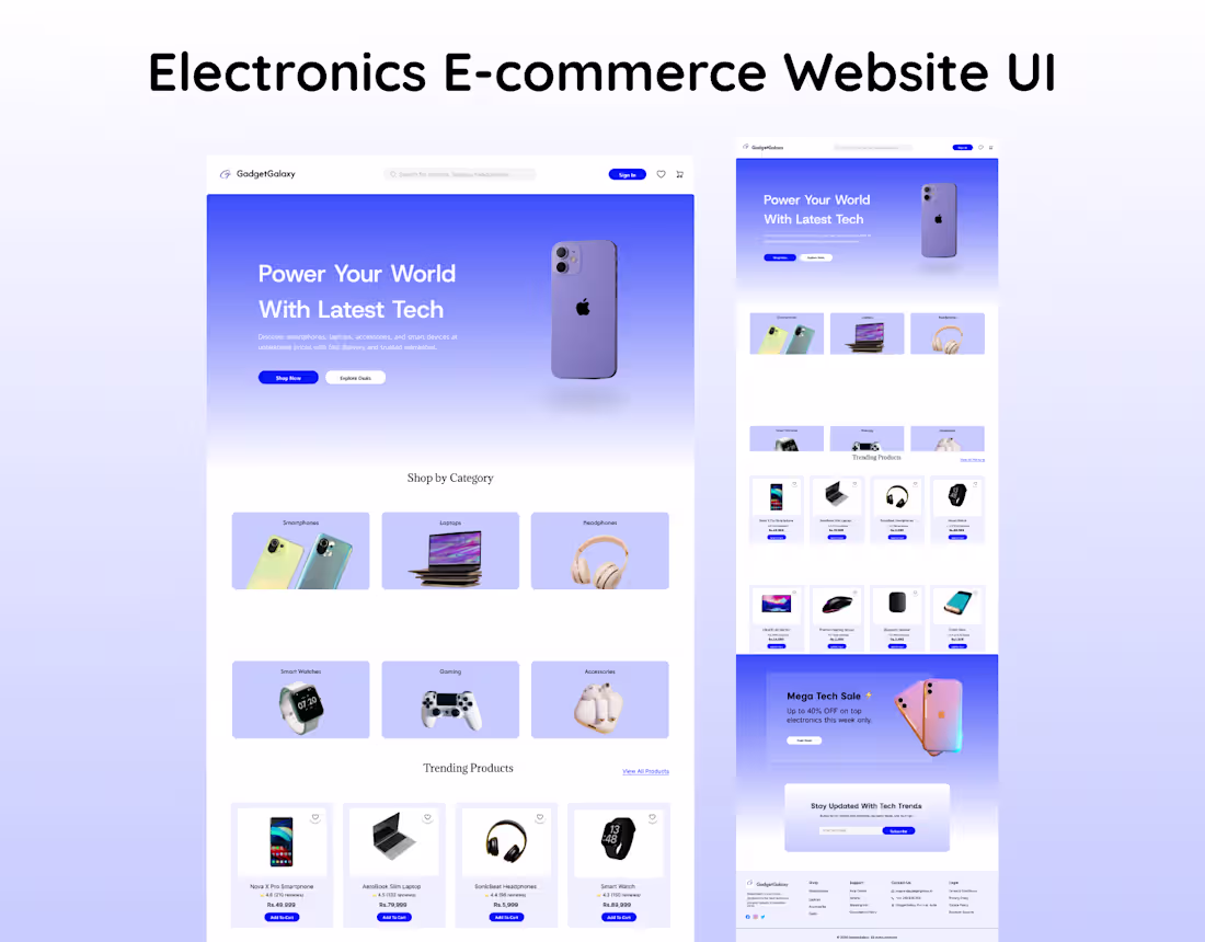 Cover image for E-commerce Website