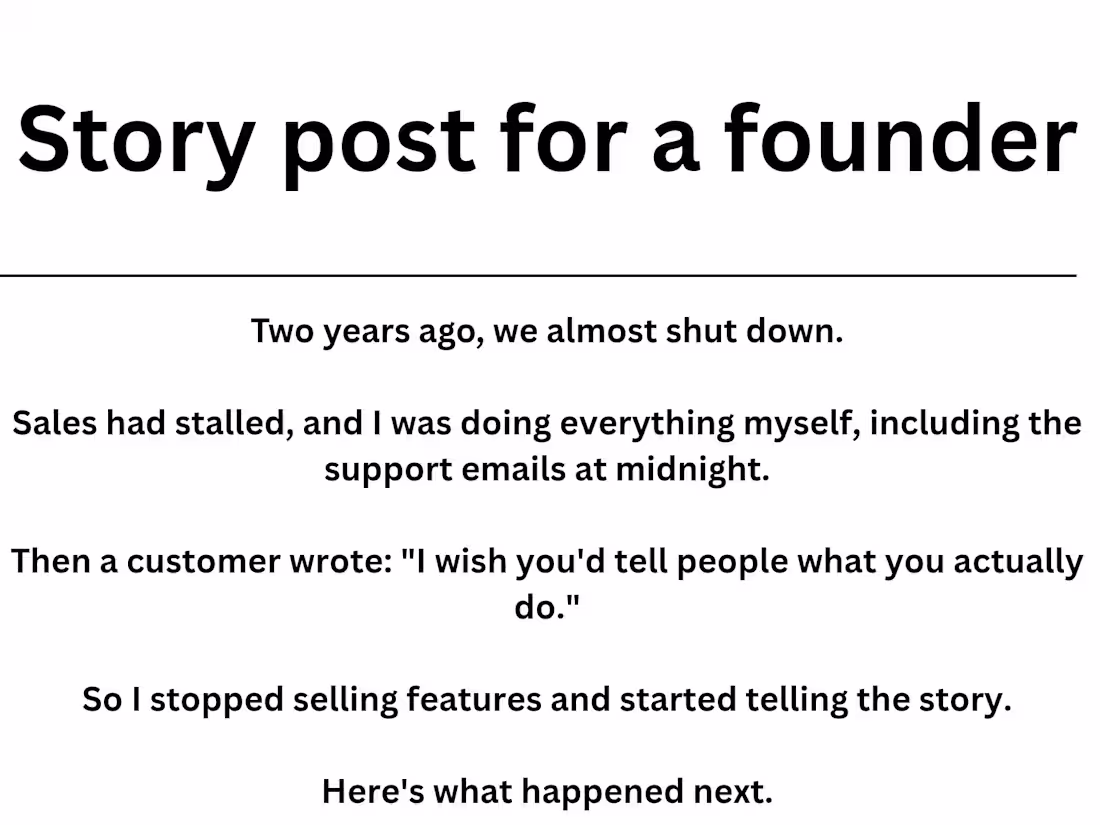 Cover image for Sample work: a founder story