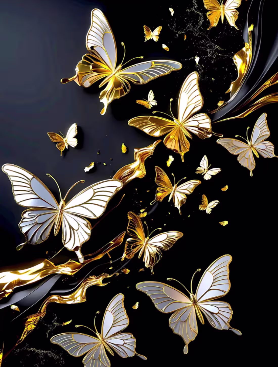 Cover image for "Golden Flight" — Luxury Abstract