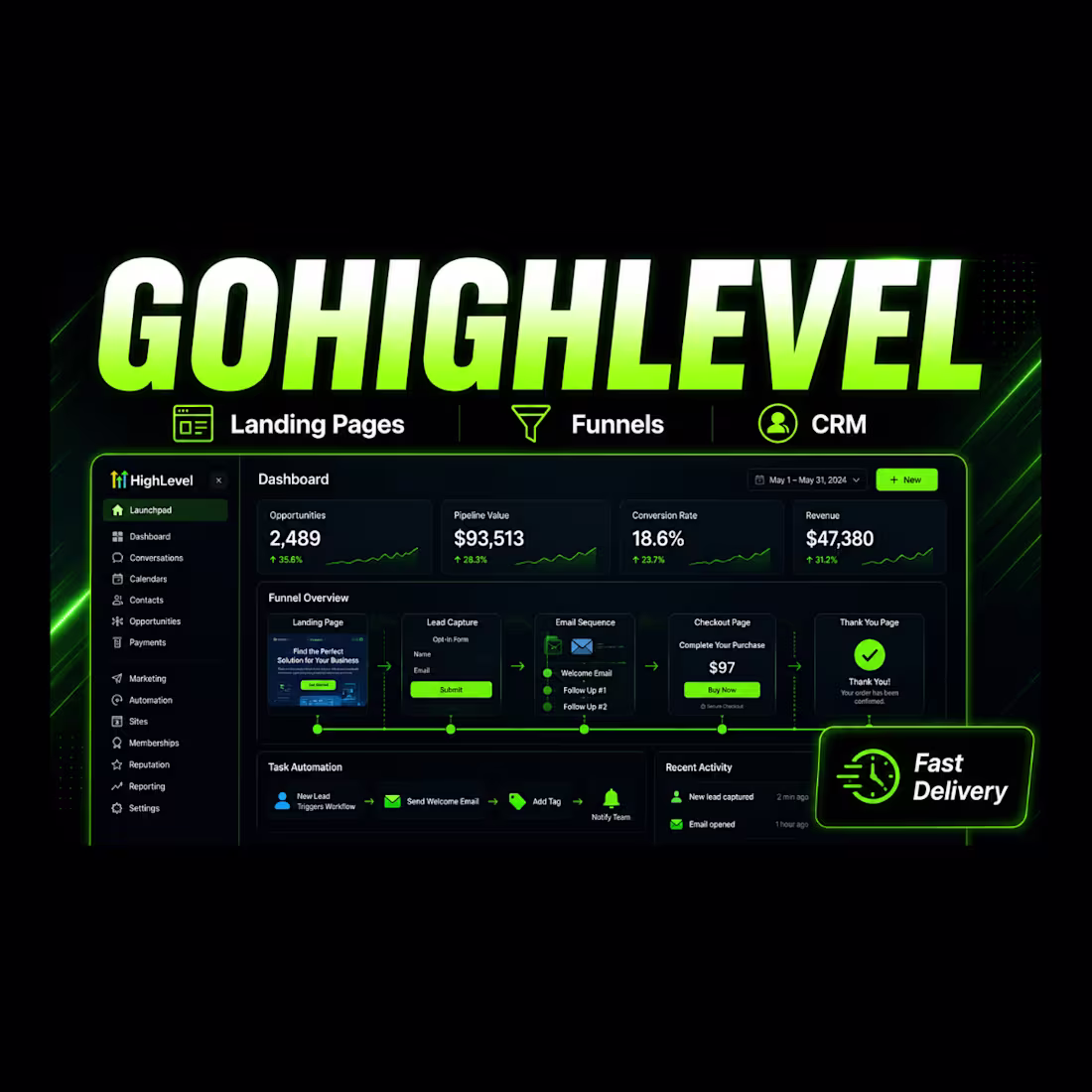 Cover image for GoHighLevel CRM & Lead Automation System