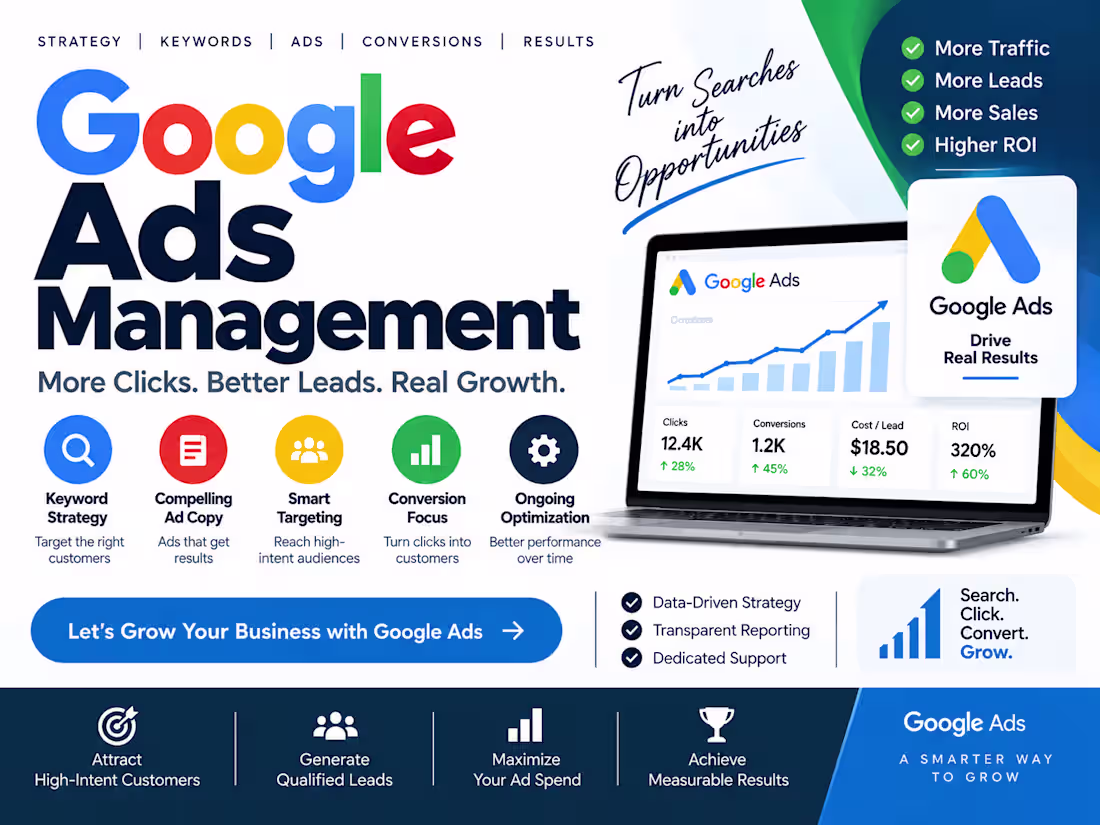 Cover image for Google Ads Strategy & Management