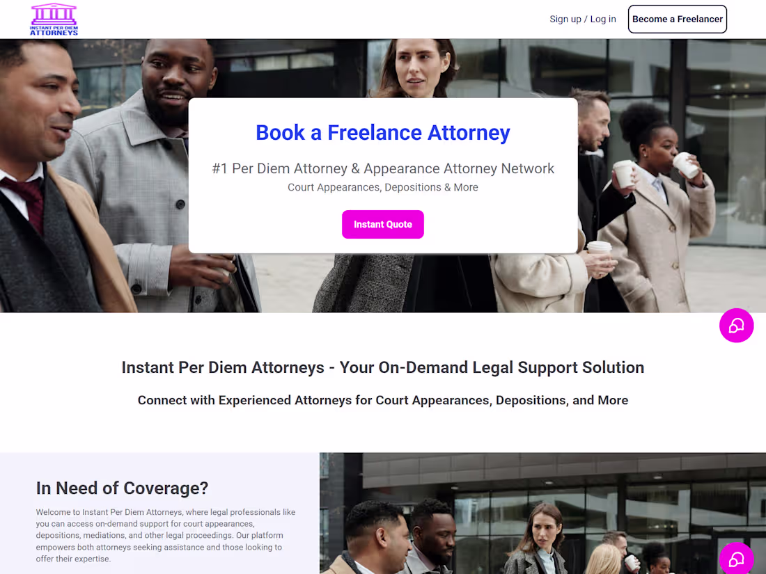 Cover image for Instant Per Diem Attorneys is
