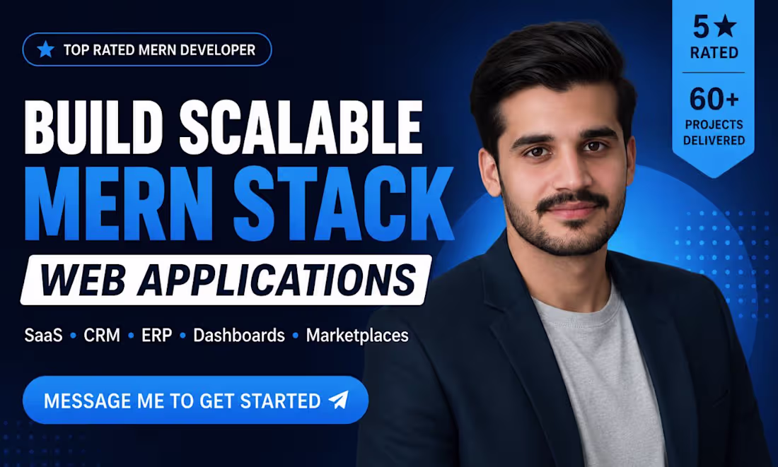 Cover image for I will build a modern Full Stack MERN or Next.js website