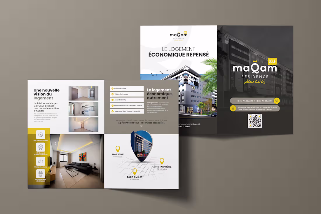 Cover image for Maqam Golf — Luxury Real Estate Brochure Design