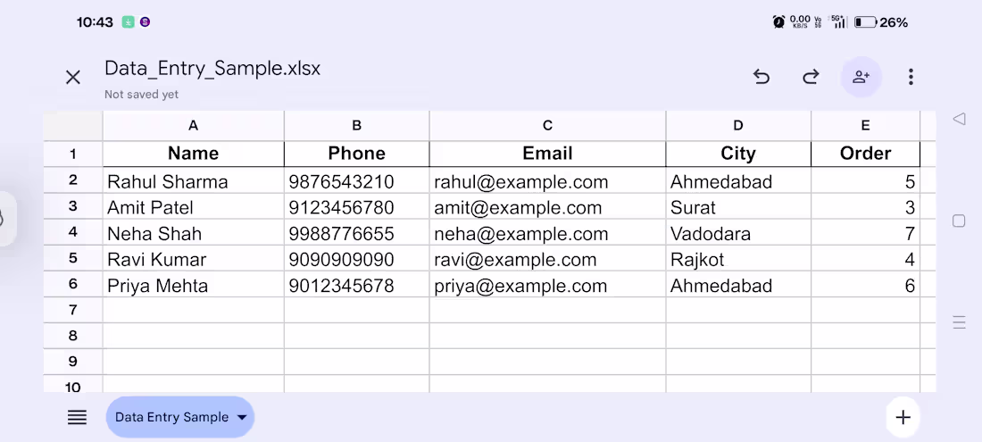 Cover image for Data Entry and Excel Formatting