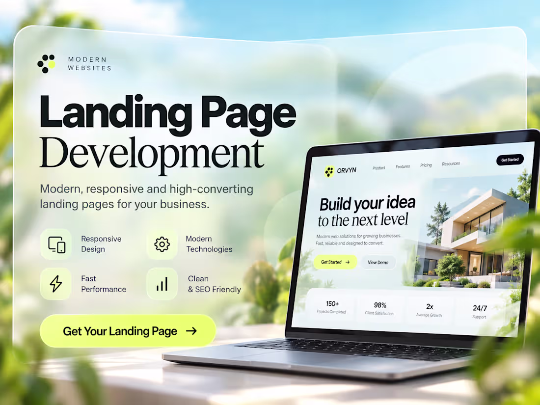 Cover image for Landing Page Development