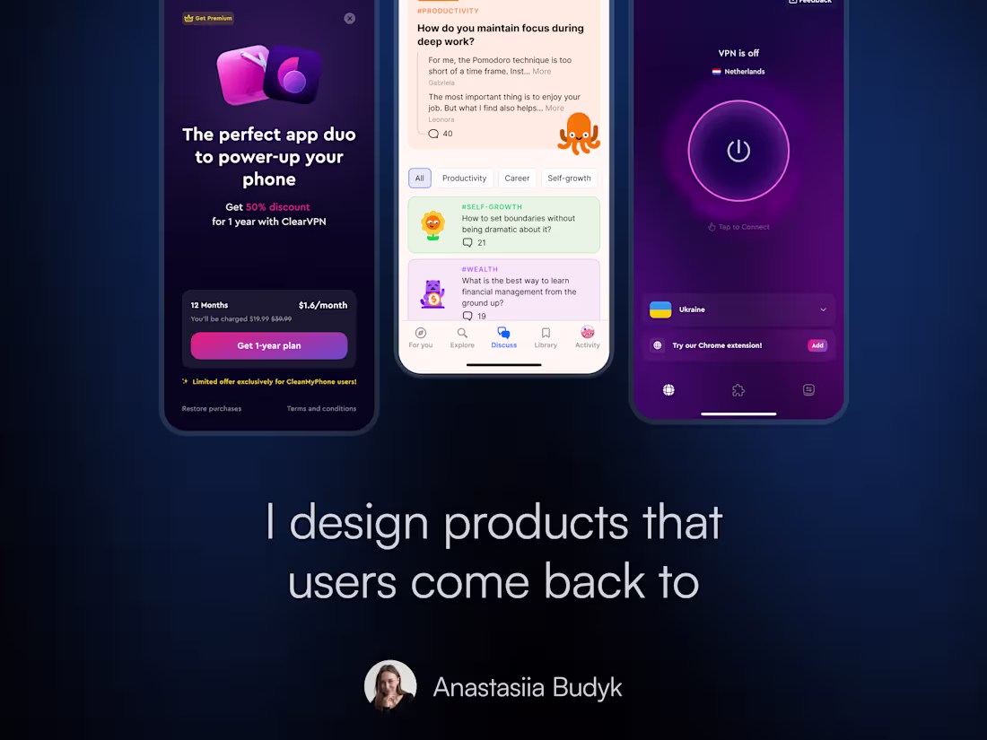Cover image for Mobile App UX/UI Design