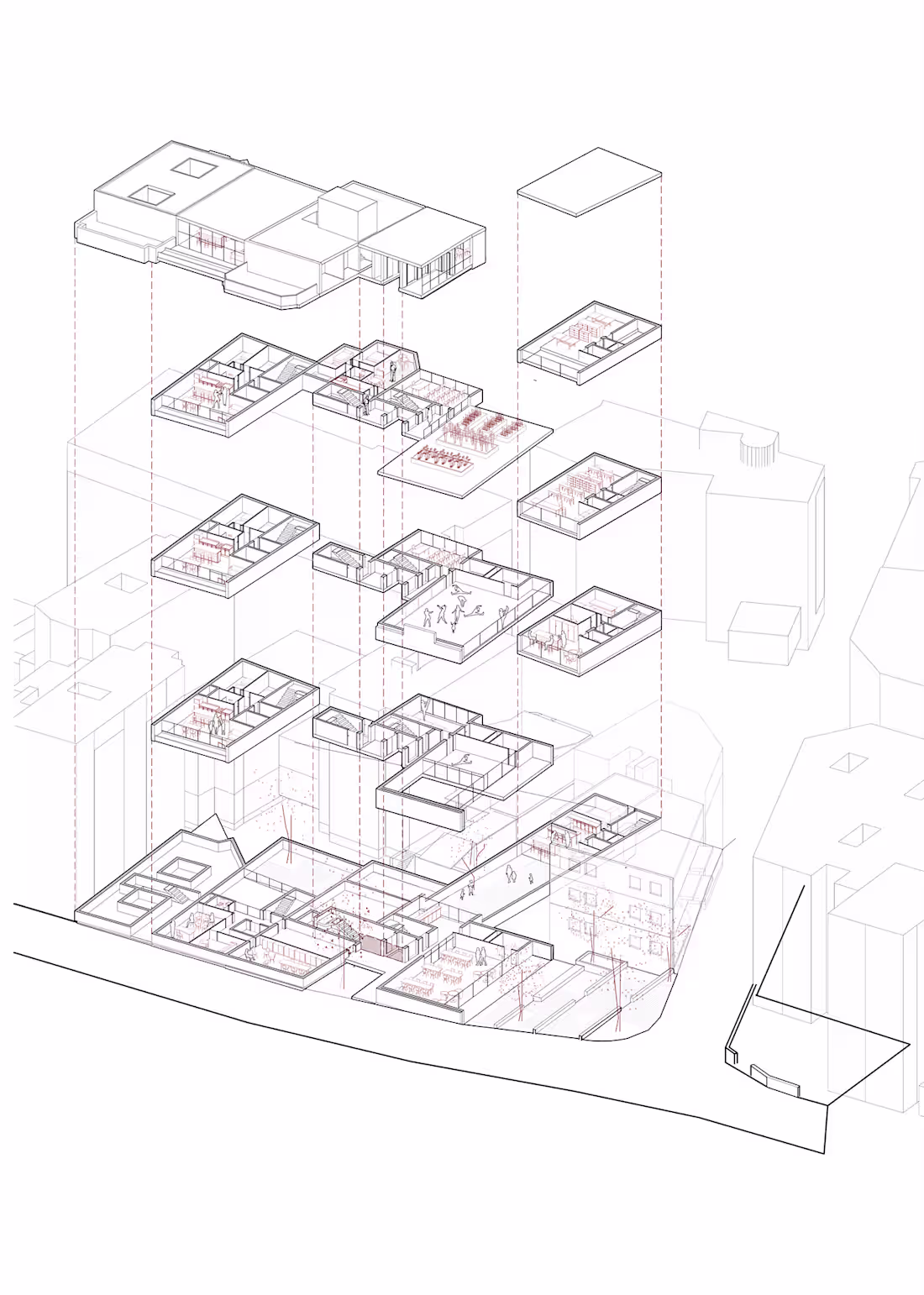 Cover image for Apoderament | Sta Coloma - Axonometric drawing diagram