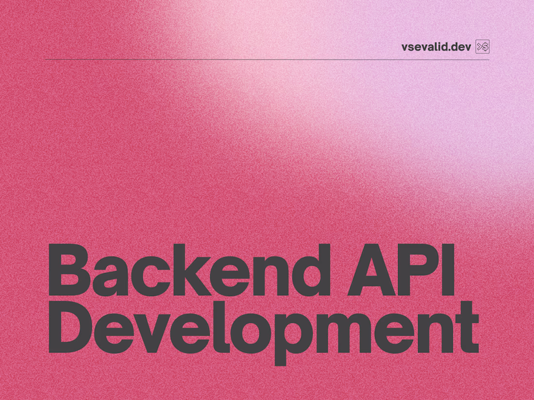 Cover image for Backend API Development