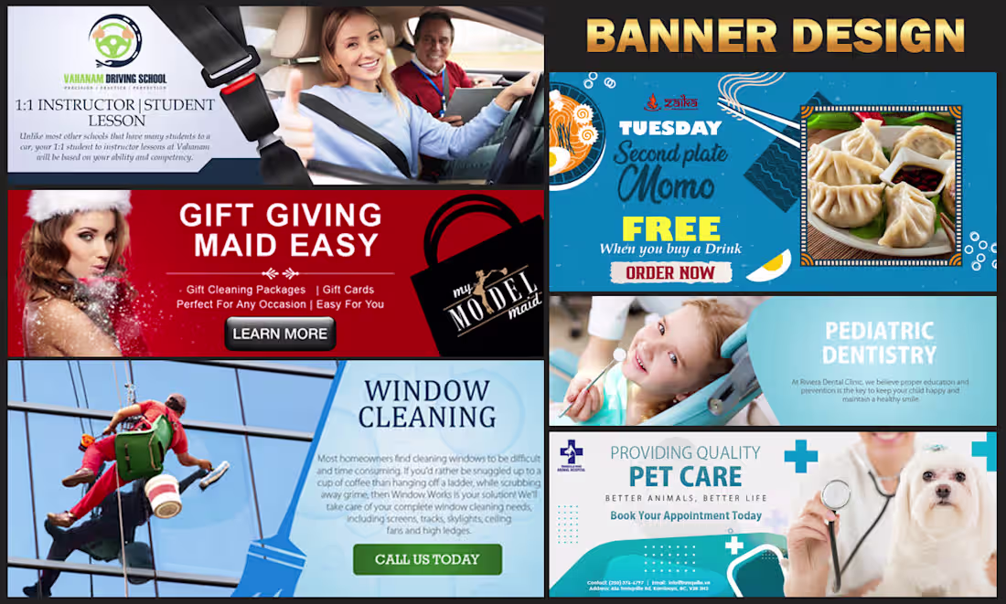Cover image for Couple of static web banners