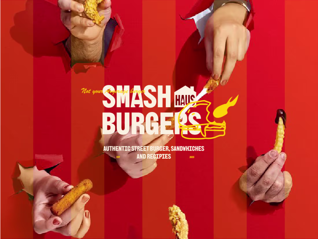 Cover image for BURGER BRAND — Logo Design & Brand Identity - Fatima Farrukh