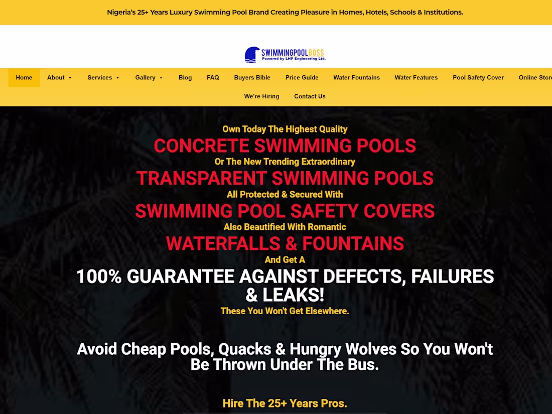 Cover image for Swimming Pool Boss