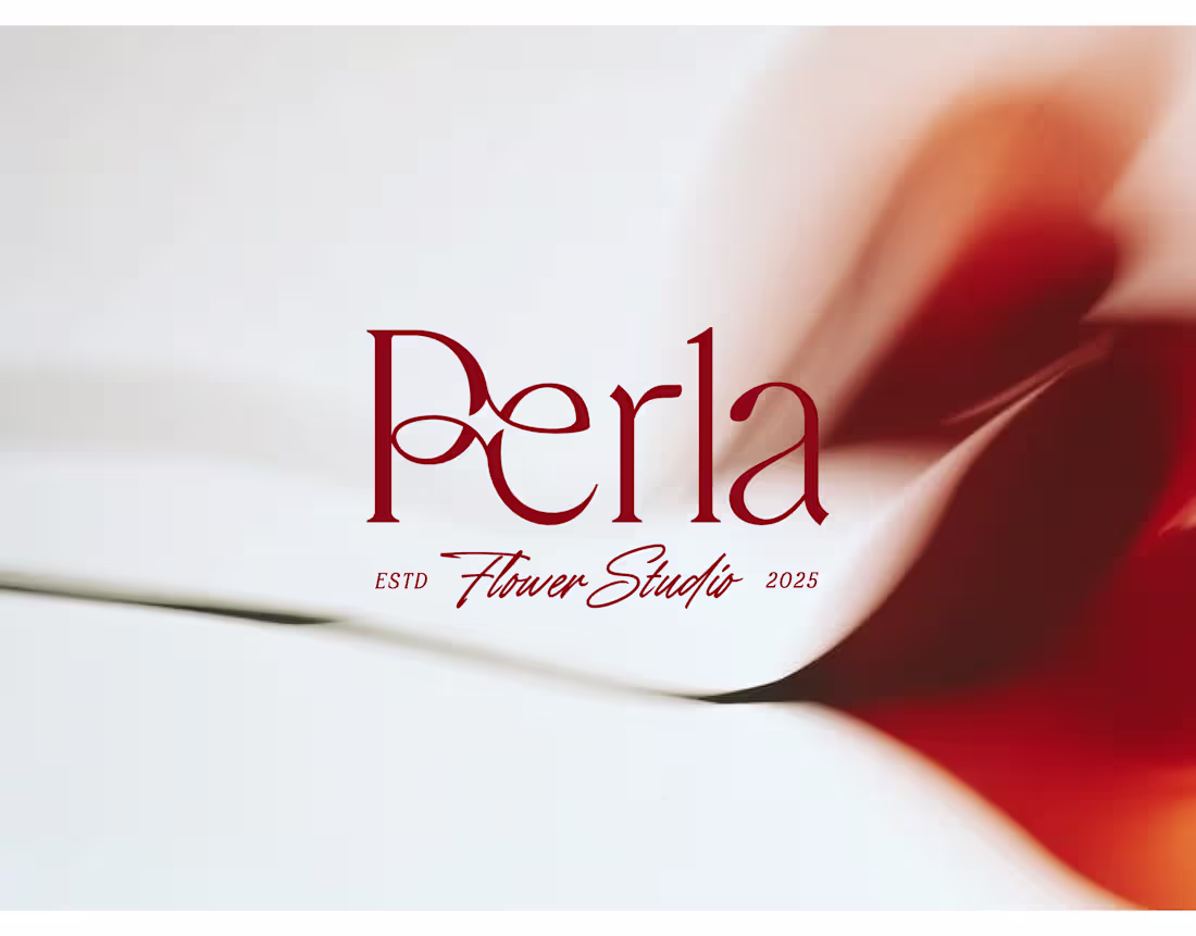 Cover image for Perla Flower Studio - Logo Design