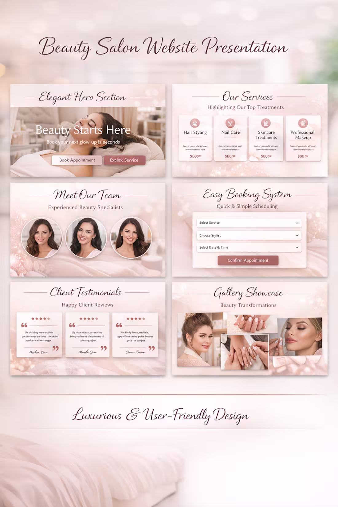Cover image for Beauty Salon Website Concept
