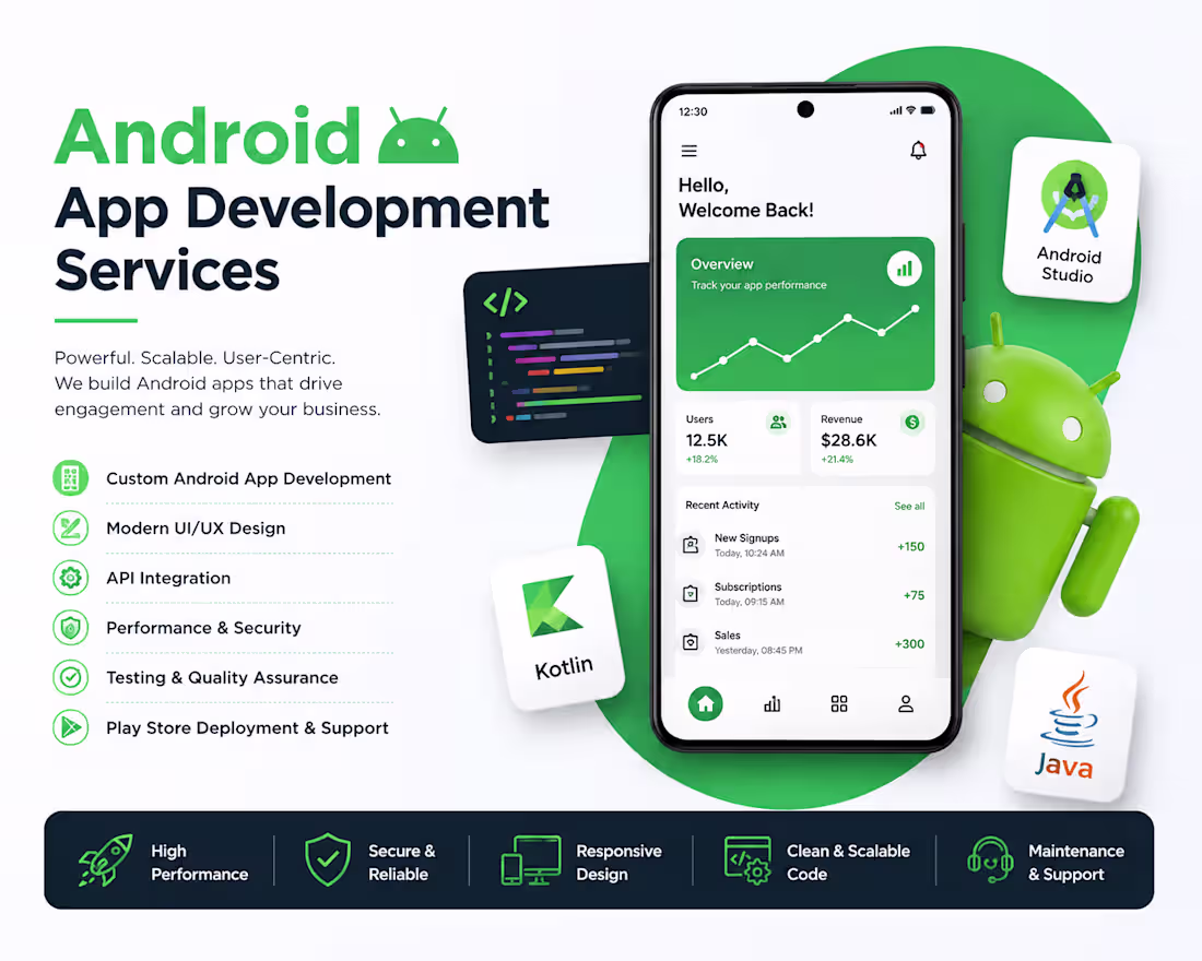 Cover image for I offer professional Android app