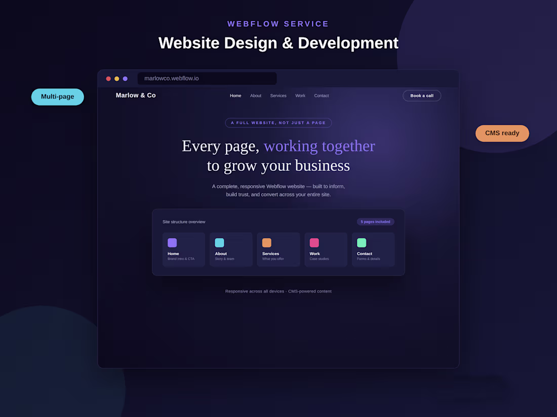 Cover image for Webflow Website Design & Development