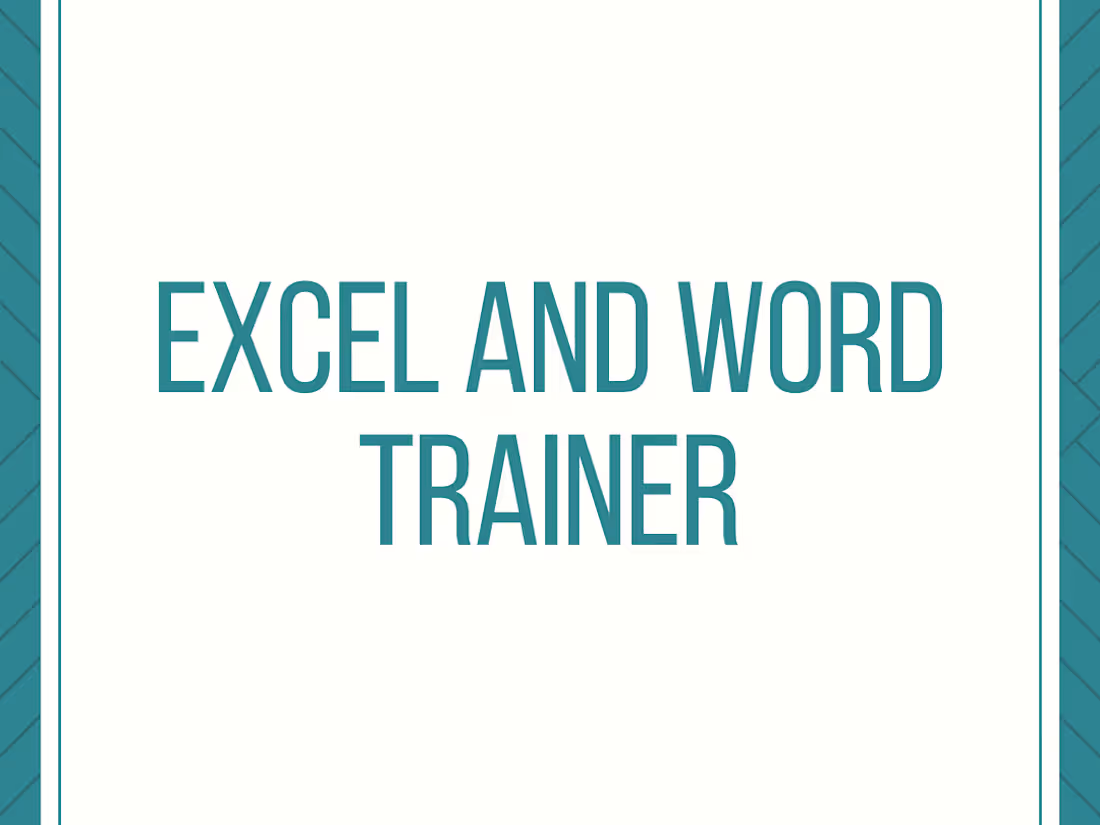 Cover image for Excel and Word Trainer