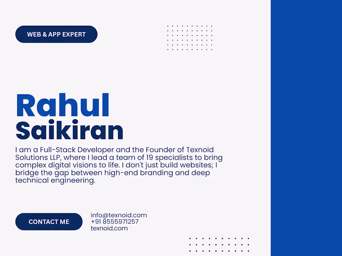 Cover image for Full-Stack Developer | Custom Shopify, MERN & Framer Expert