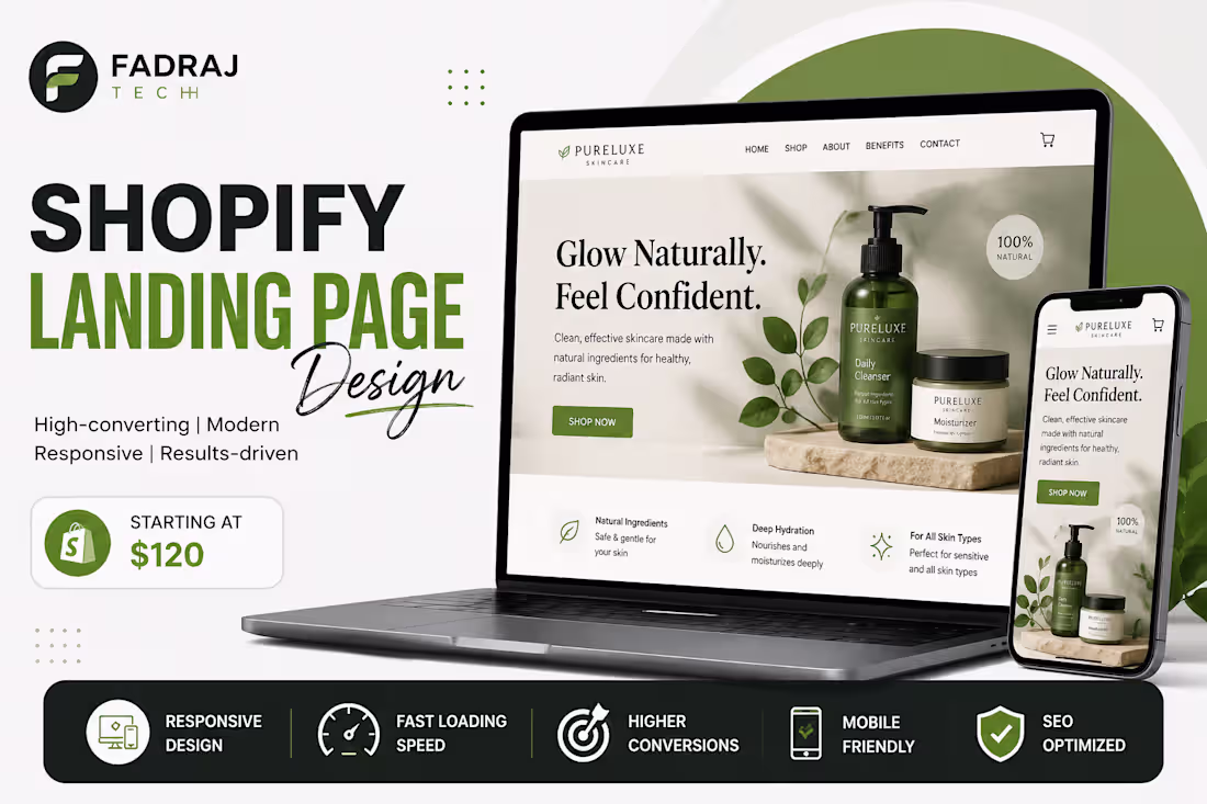 Cover image for Shopify Landing Page Design