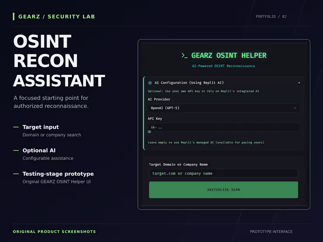 Cover image for OSINT Recon Assistant | Authorized Research